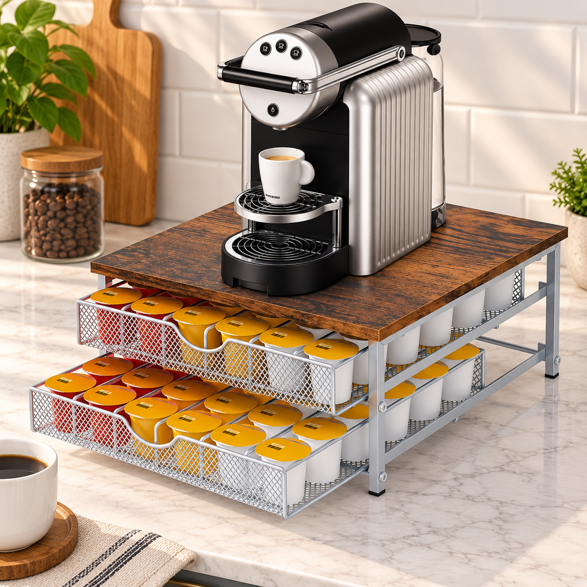 2-Tier Coffee Pod Storage Organizer
