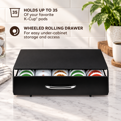 Under Brewer Coffee Pod Storage Drawer