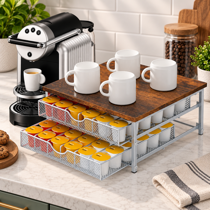2-Tier Coffee Pod Storage Organizer