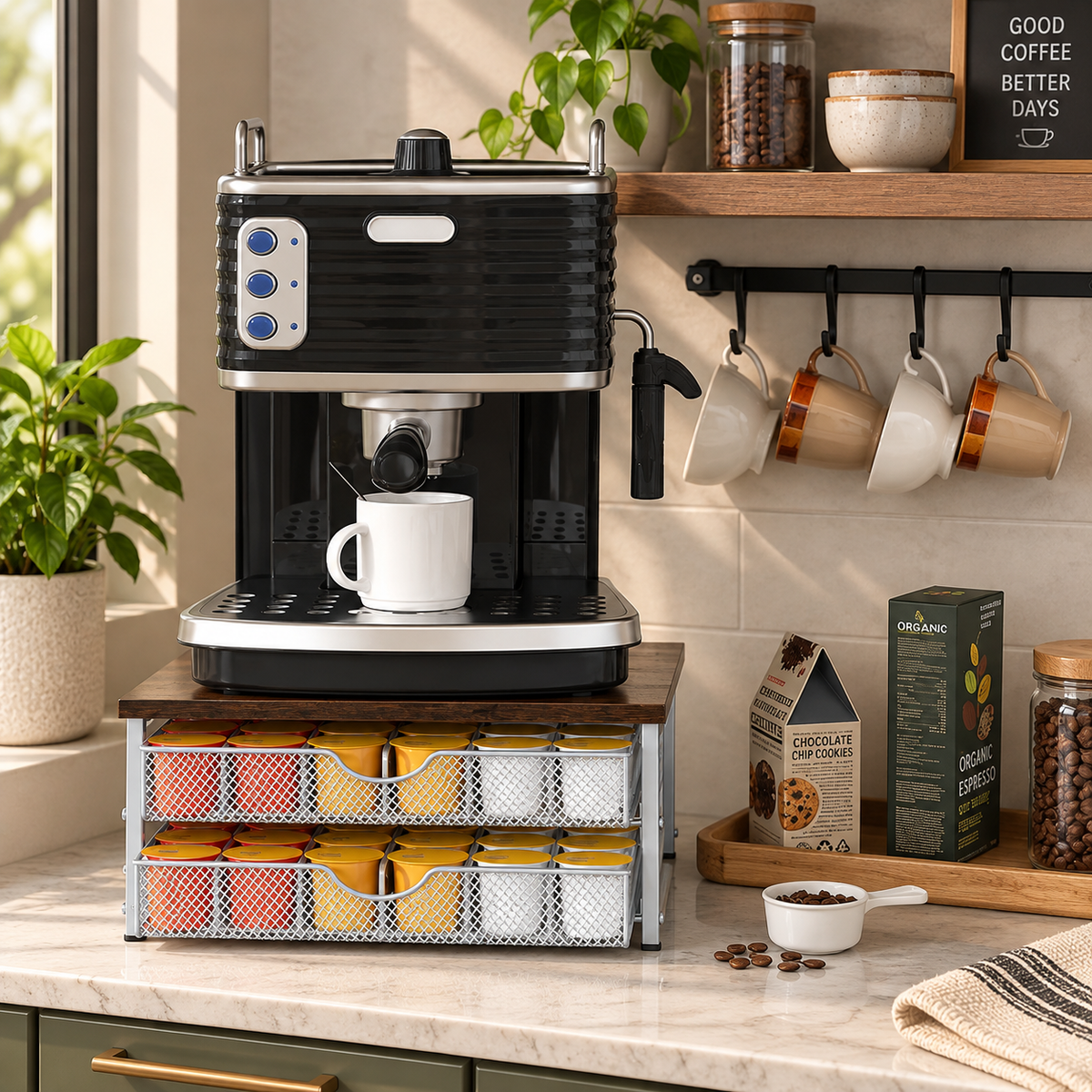 2-Tier Coffee Pod Storage Organizer