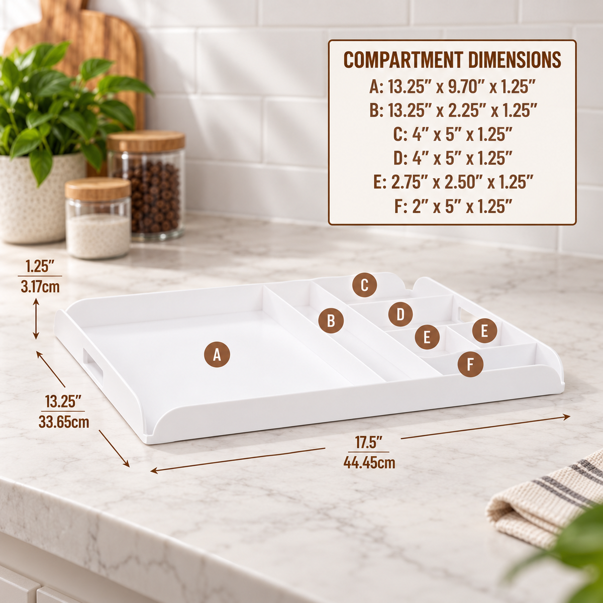 Coffee Station Serving Organizer Tray