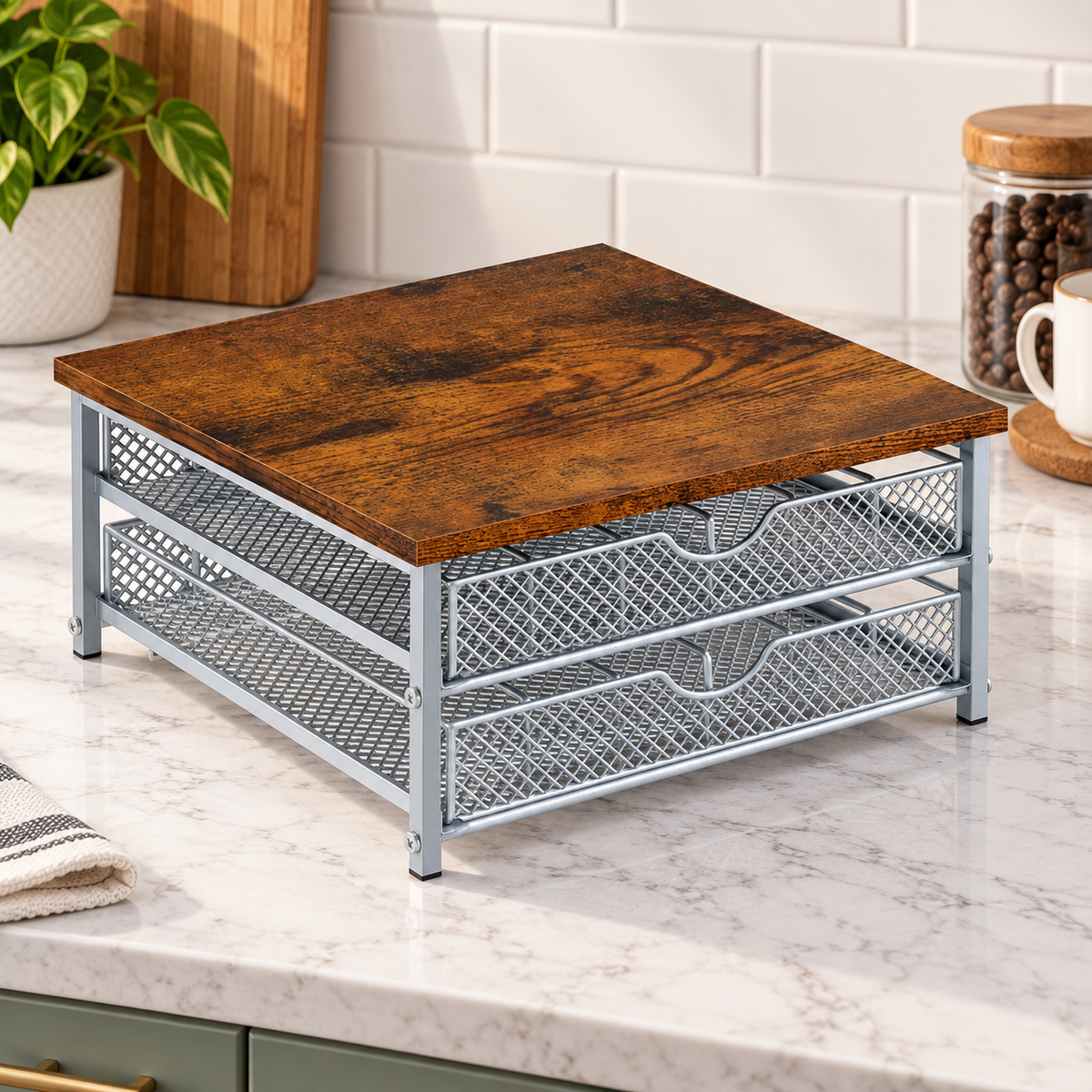 2-Tier Coffee Pod Storage Organizer