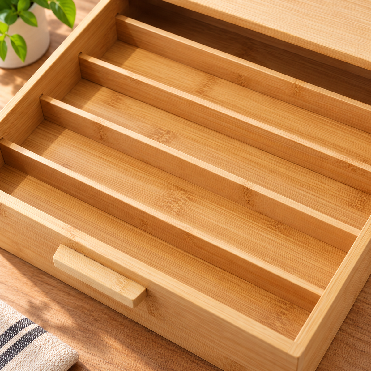 Bamboo Coffee Pod Storage Organizer