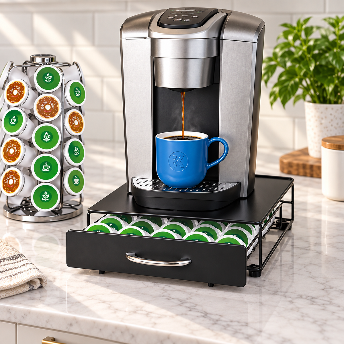 Under Brewer Coffee Pod Storage Drawer
